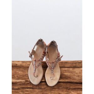 Donald J Pliner Lulu Studded Leather Sandals Size 8M
